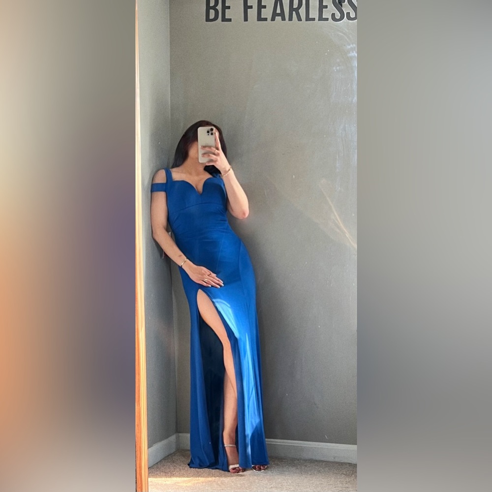 Brand new royal blue dress size medium